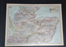 Antique (1907) map - Scottish