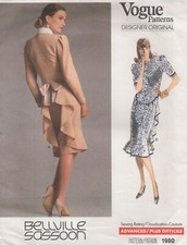 Vogue Sewing Pattern 1980