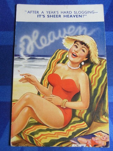 Bamforth comic postcard - comic, 1950s