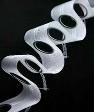 EYELET HEADING TAPE, SOLD BY THE METER OR FULL 25 METRE ROLL, FREE P&P