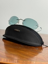 Vintage Silhouette M8561 745 6051 Rimless Titanium Sunglasses with Original Case