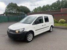 2014 VW CADDY MAXI C20 1.6 TDI KOMBI 140 KREW CAB 5 SEATER TAILGATE AC 75K MILES