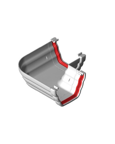 Upvc white ogee 90deg - upvc, og