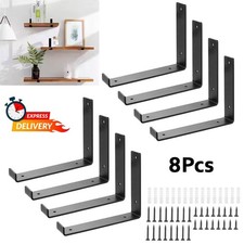8Pcs Shelf Brackets Steel