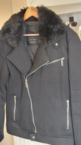 Zara man fur collar mens - man,