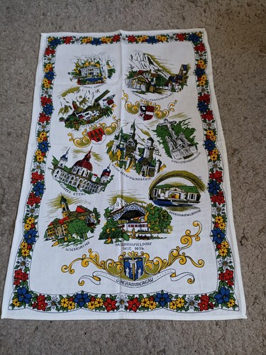 Vintage tea towel historic - tea,