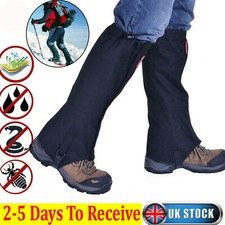Pair of Waterproof Walking Gators Boot Hiking Climbing Legging Trekking Gaiters