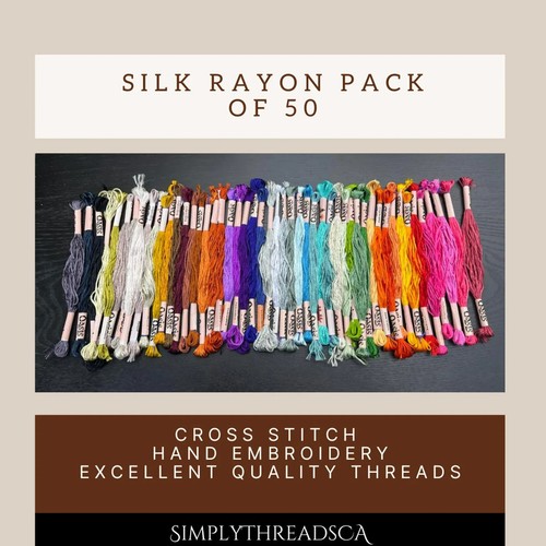 Shiny silk rayon - shiny, cross