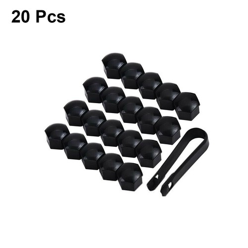 20x 19mm gloss black car - 20x,