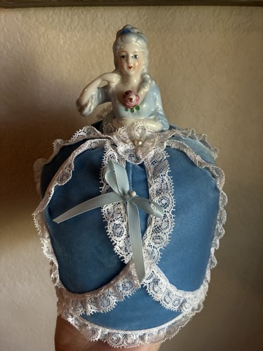 Vintage ceramic half doll - ceramic,