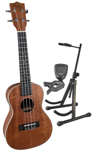 Concert ukulele with - stand, and