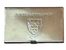 Northampton Saints Rugby Club Silver Plated Business Card Holder Memorabilia