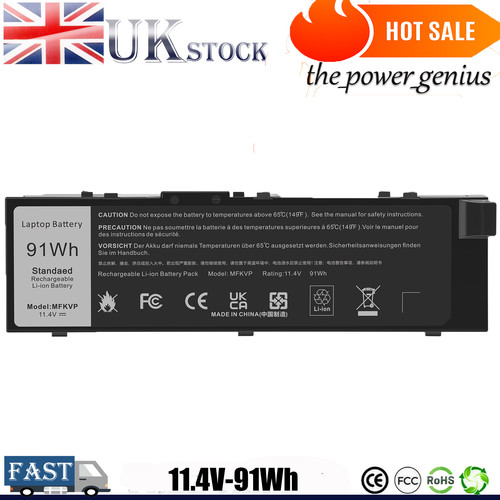 91wh battery mfkvp for - battery, dell