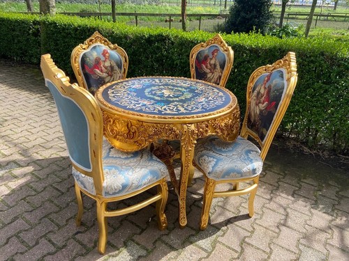 Table with chairs italian - with,