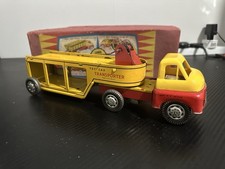 Boxed Wells Brimtoy No.907 Car Transporter Tinplate And Plastic Good Condition
