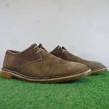 Samuel Windsor Shoes Size 10 Men Brown Leather Suede Casual Lace Up Wedding