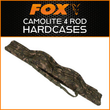 FOX CAMOLITE 4 ROD HARDCASES - ALL LENGTHS | NEW - CARP FISHING LUGGAGE RANGE