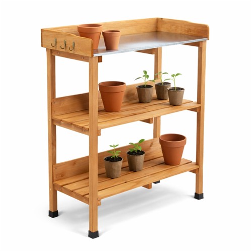 New wooden potting table - wooden,