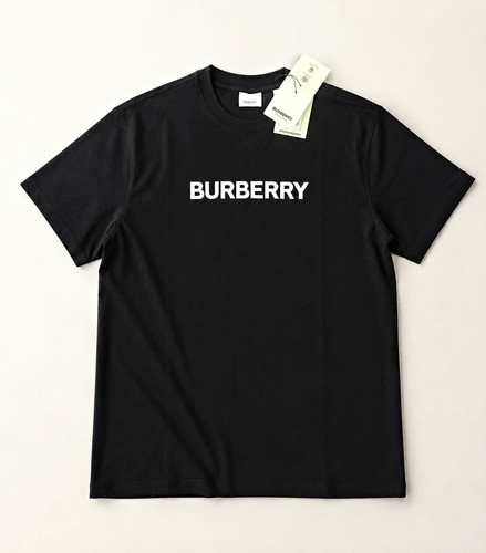 Burberry black logo crew - burberry,