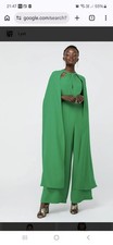 Monsoon Green Cape Jumpsuit