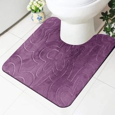Non Slip Pedestal Bath Mats Bathroom Rug Water Absorbent Toilet Pedestal Mat