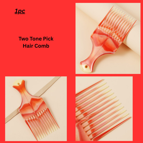 Two tone pick hair comb - tone,