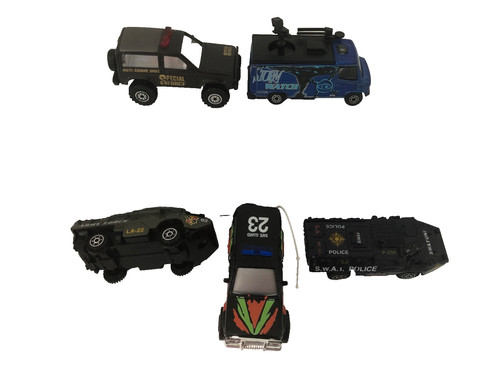 Squad cars model set - cars, x6