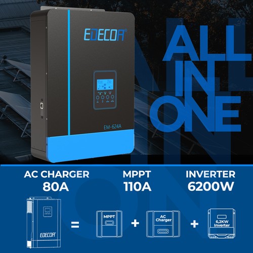 Edecoa hybrid inverter - inverter, 48v