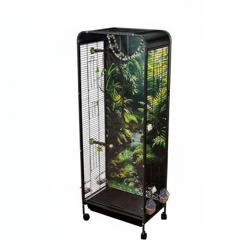 Rolling parrot aviary - parrot, with