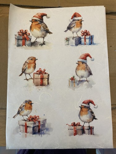 Rice paper for decoupage robin - for,