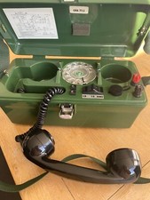 P.O field telephone 704b military green great condition