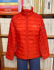 Jack Wills Ladies 10 Jacket Coat Red Quilted Pockets Casual Puffa Full Zip Nylon