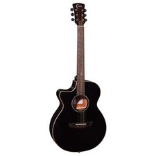 Faith Venus Eclipse Electro Acoustic Guitar Left Handed Black