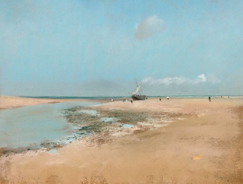 Beach low tide - beach, (mouth
