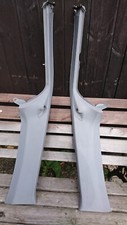 BMW E39 SPORT TOURING REAR LUGGAGE SPACE D PILLAR PLASTIC COVERS IN GREY.