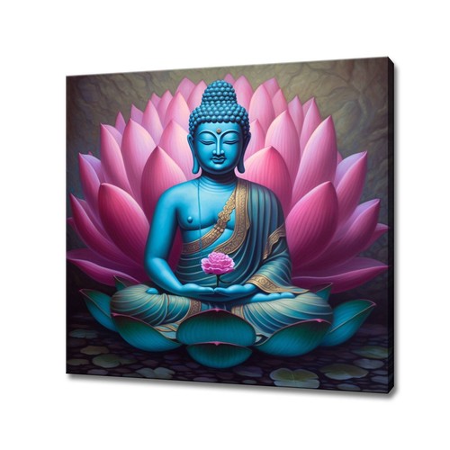 Buddha lotus flower canvas - canvas, |
