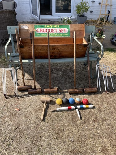Jaques croquet complete boxed - croquet,