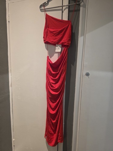 Zara red asymmetric cut out - zara, cut-out