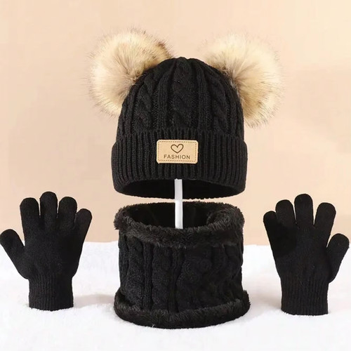 Kids winter hat scarf - kids,