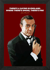 Sean Connery james Bond Framed