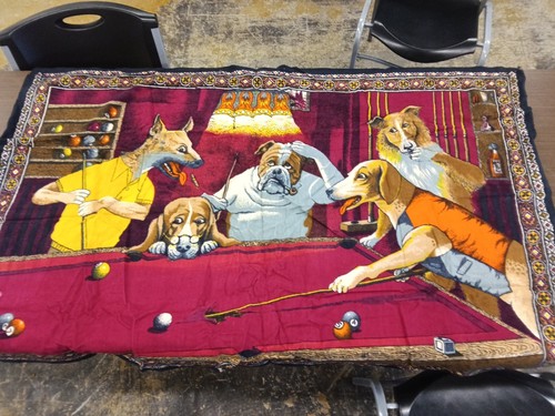 Dogs playing pool - dogs,