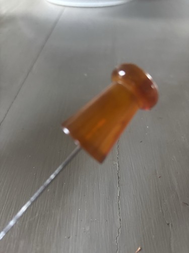 Vintage amber glass - vintage, pin