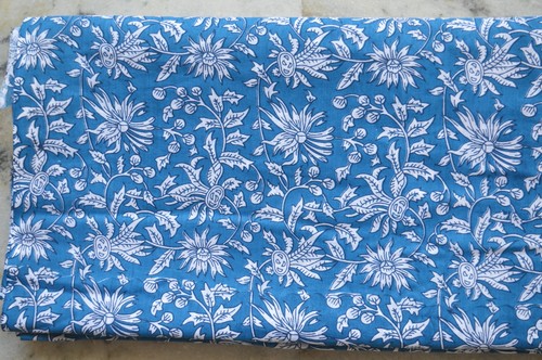Indian hand print fabric - indian,