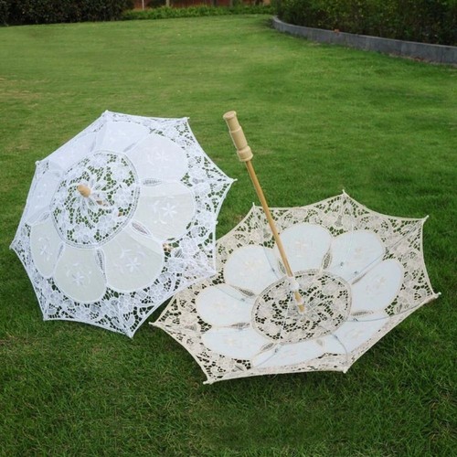 Lace parasol embroidered - lace,