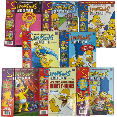 Simpsons comics 2004 uk - x8,
