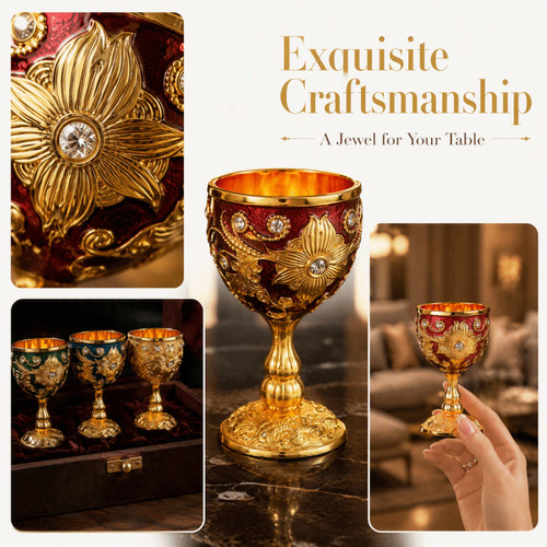 1pc embossed metal chalice - 1pc,