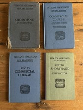 4 Pitman Shorthand Books