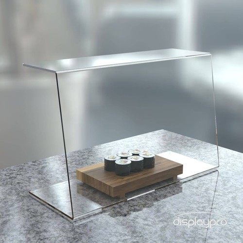 Clear acrylic food guard - food,