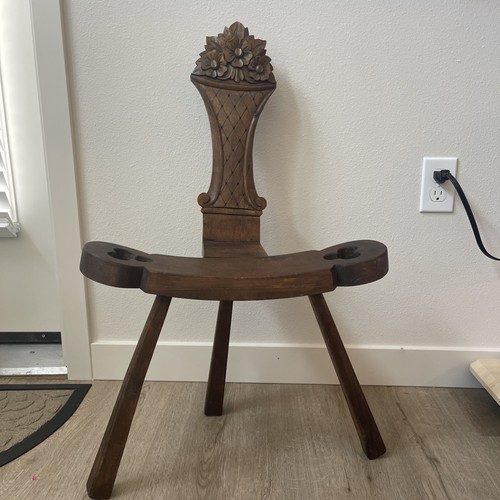 Vintage hand carved wooden - hand-carved,