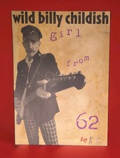 ​? PURE PUNK ARTIFACT: Hand-Signed Wild Billy Childish Gig Poster Edition 100